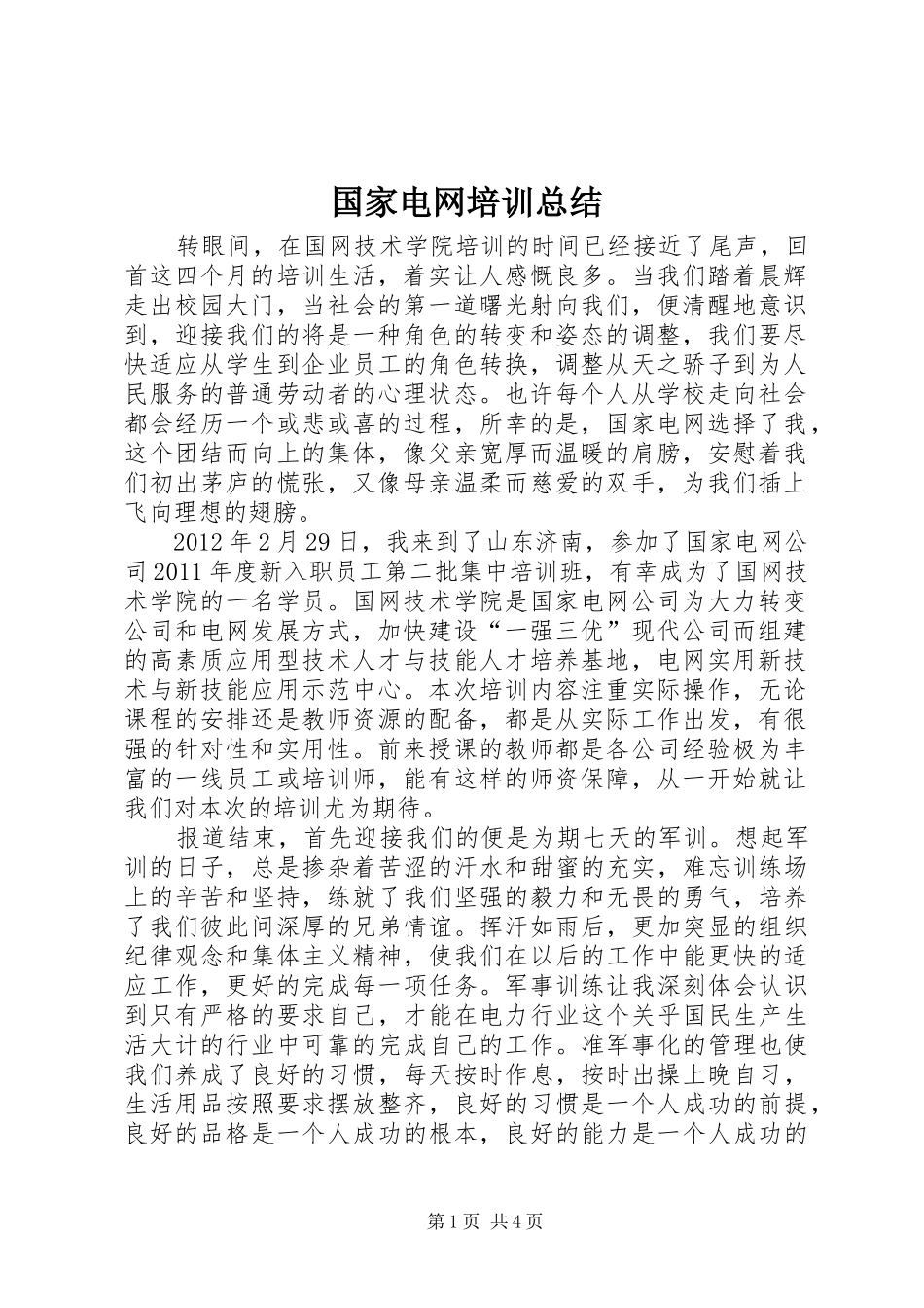国家电网培训总结_第1页