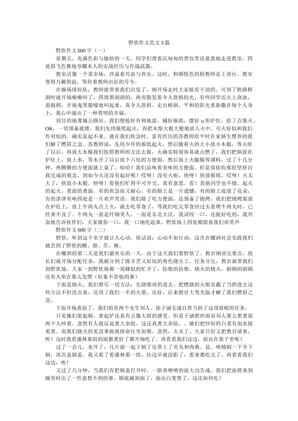野炊作ۥ文范文3篇精选 _第1页