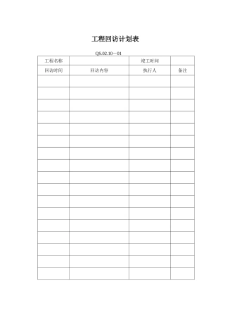 10-2服务运作程序附表