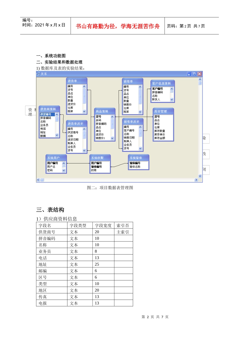 基于access的进销存管理系统报告_第2页