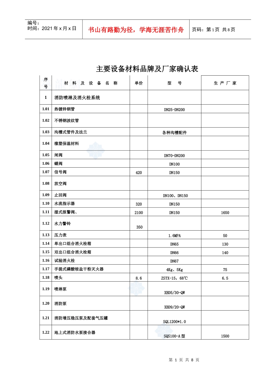 ((500))主要消防设备价格_第1页