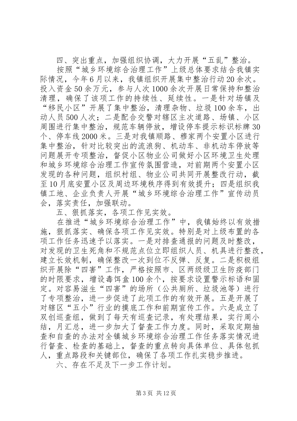 城乡人居环境整治工作总结5篇_第3页