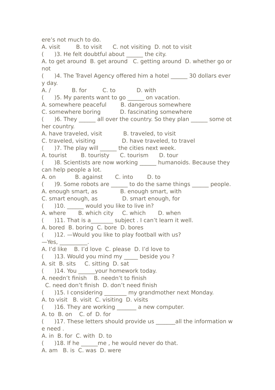 新目标英语九年级上册Unit7试卷22 _第2页