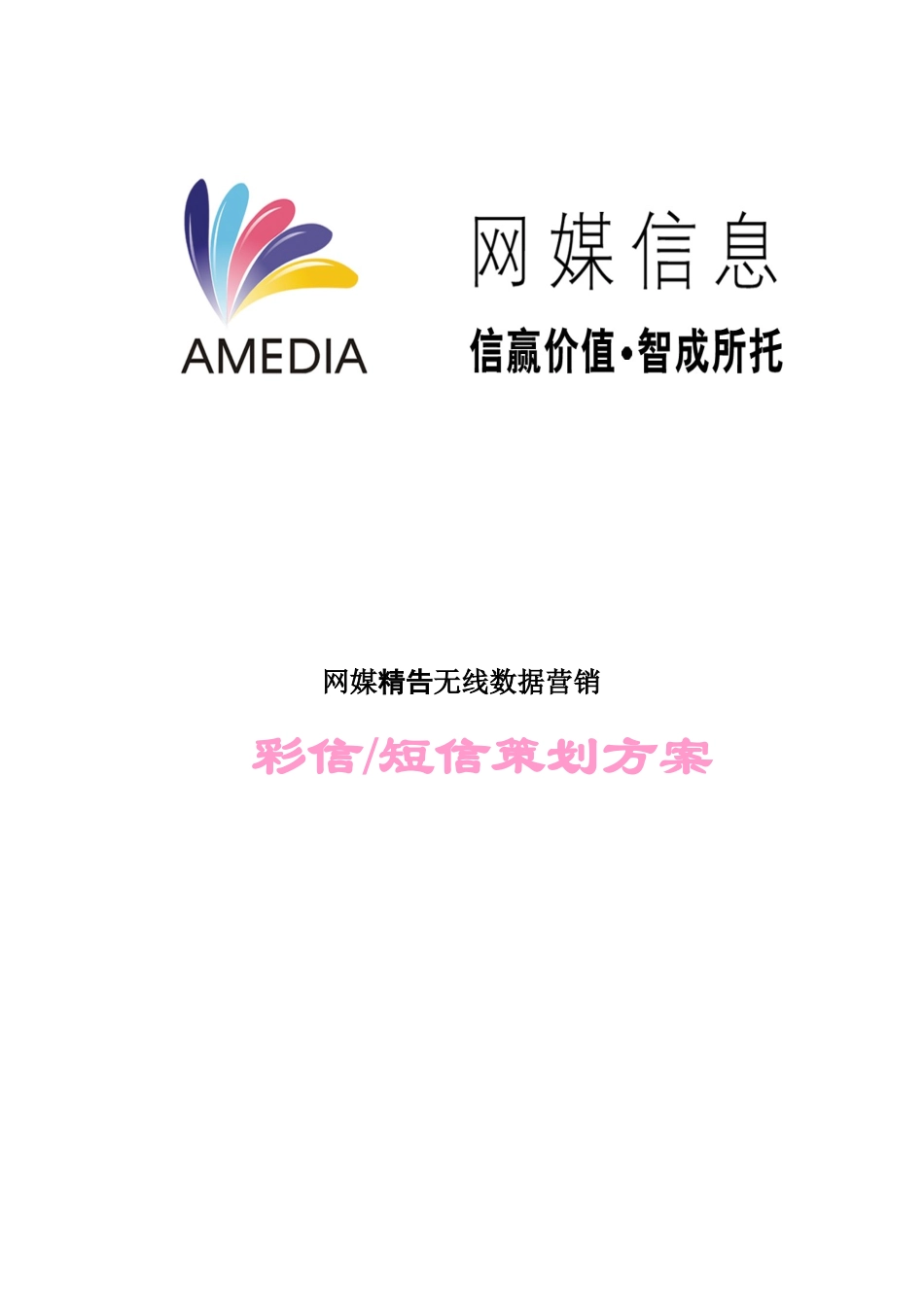 07网媒精告无线数据营销方案_第1页