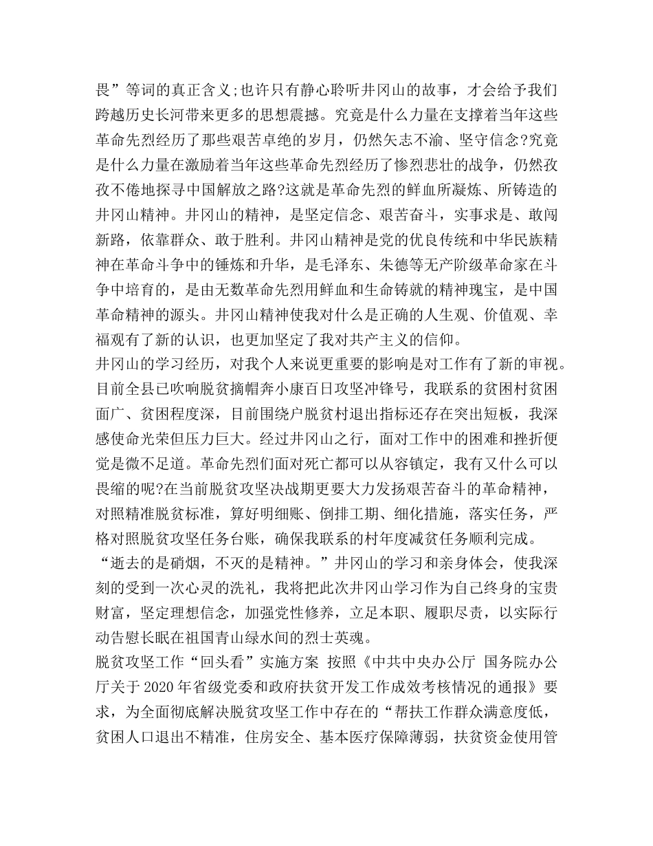 脱贫攻坚回头看 [脱贫攻坚工作“回头看”实施方案] _第2页