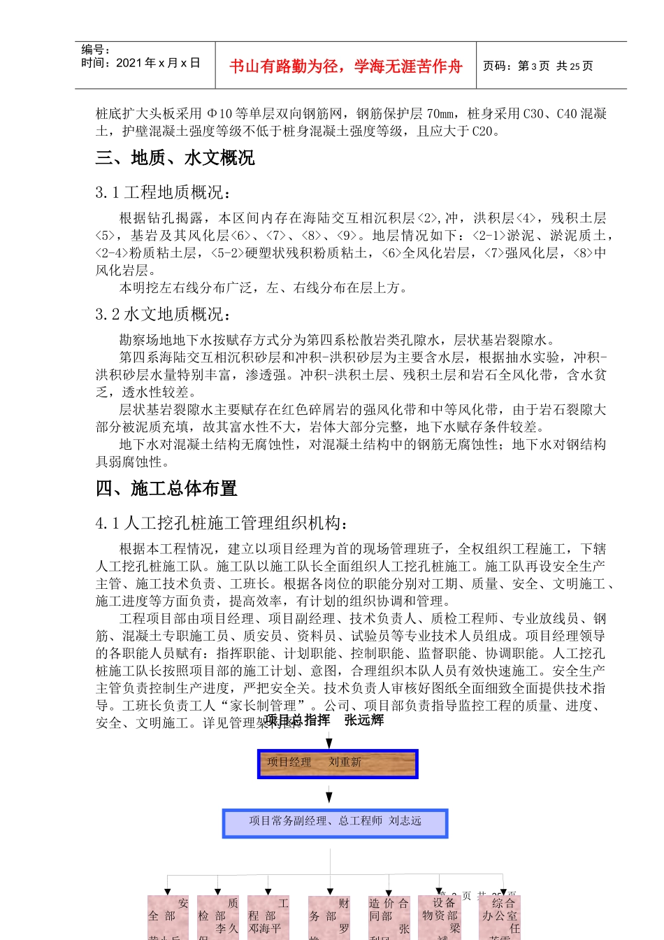人工挖孔桩施工方案1280583_第3页