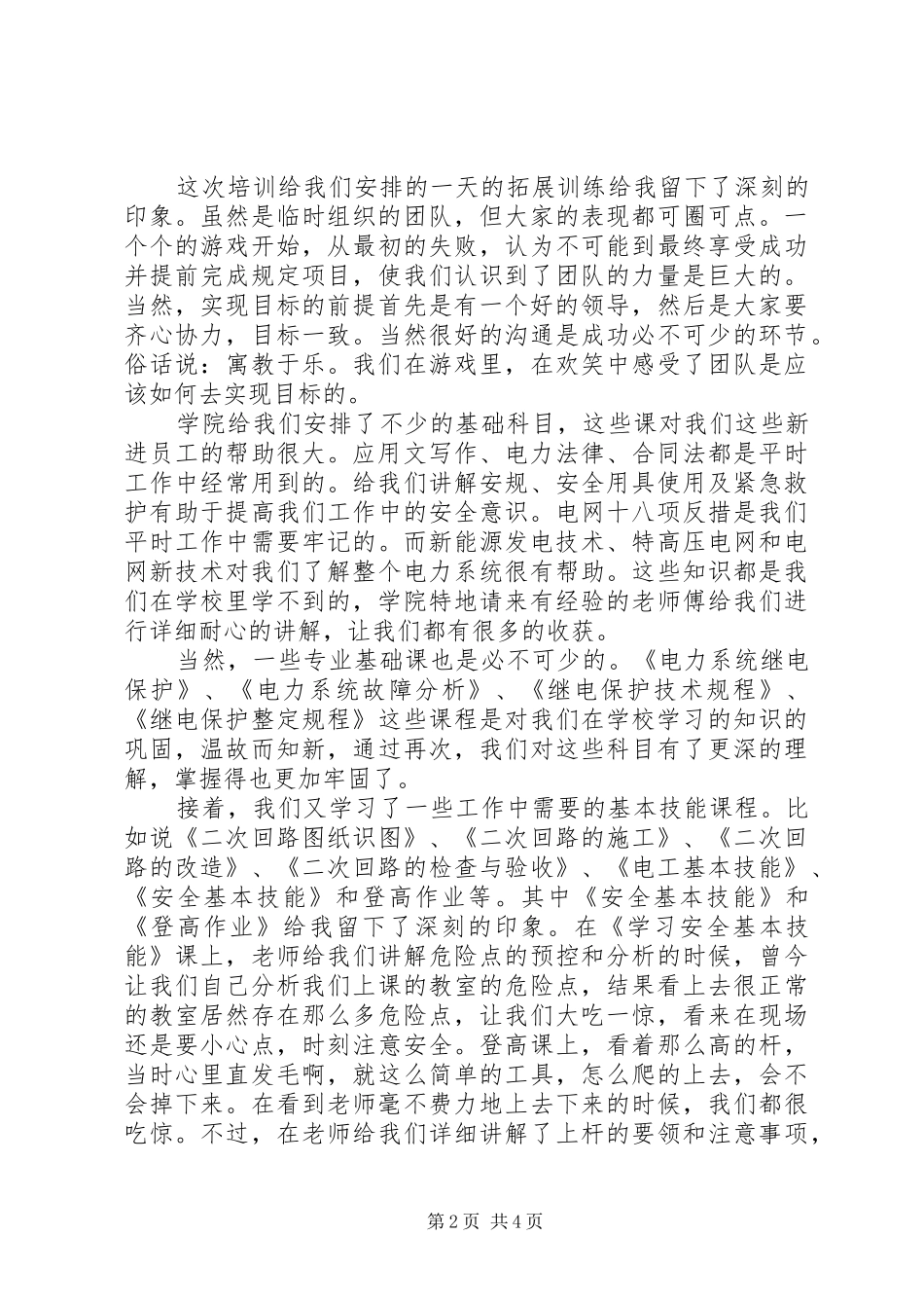 培训总结绽放青春_第2页