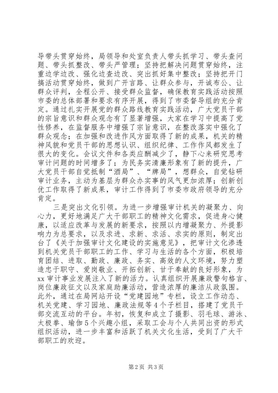 审计局党建工作总结_第2页