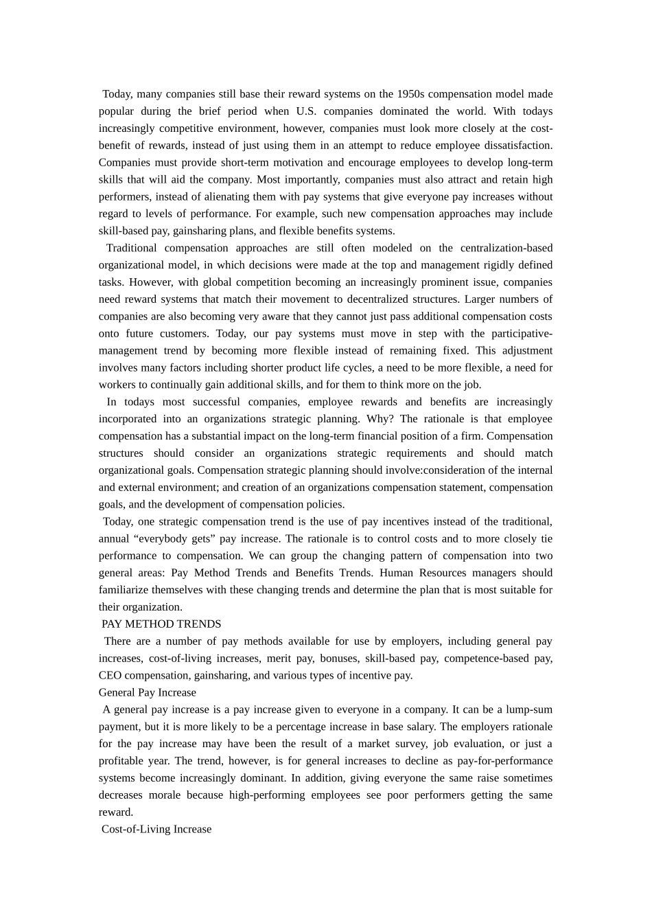 薪酬管理毕业论文外文翻译资料 _第3页