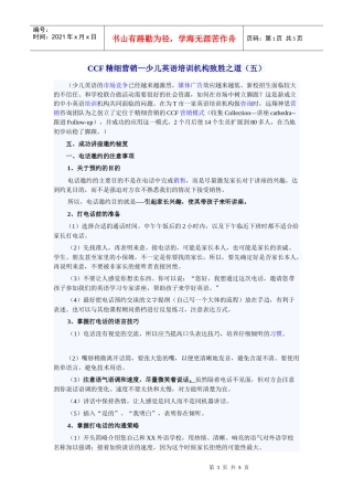 CCF精细营销5