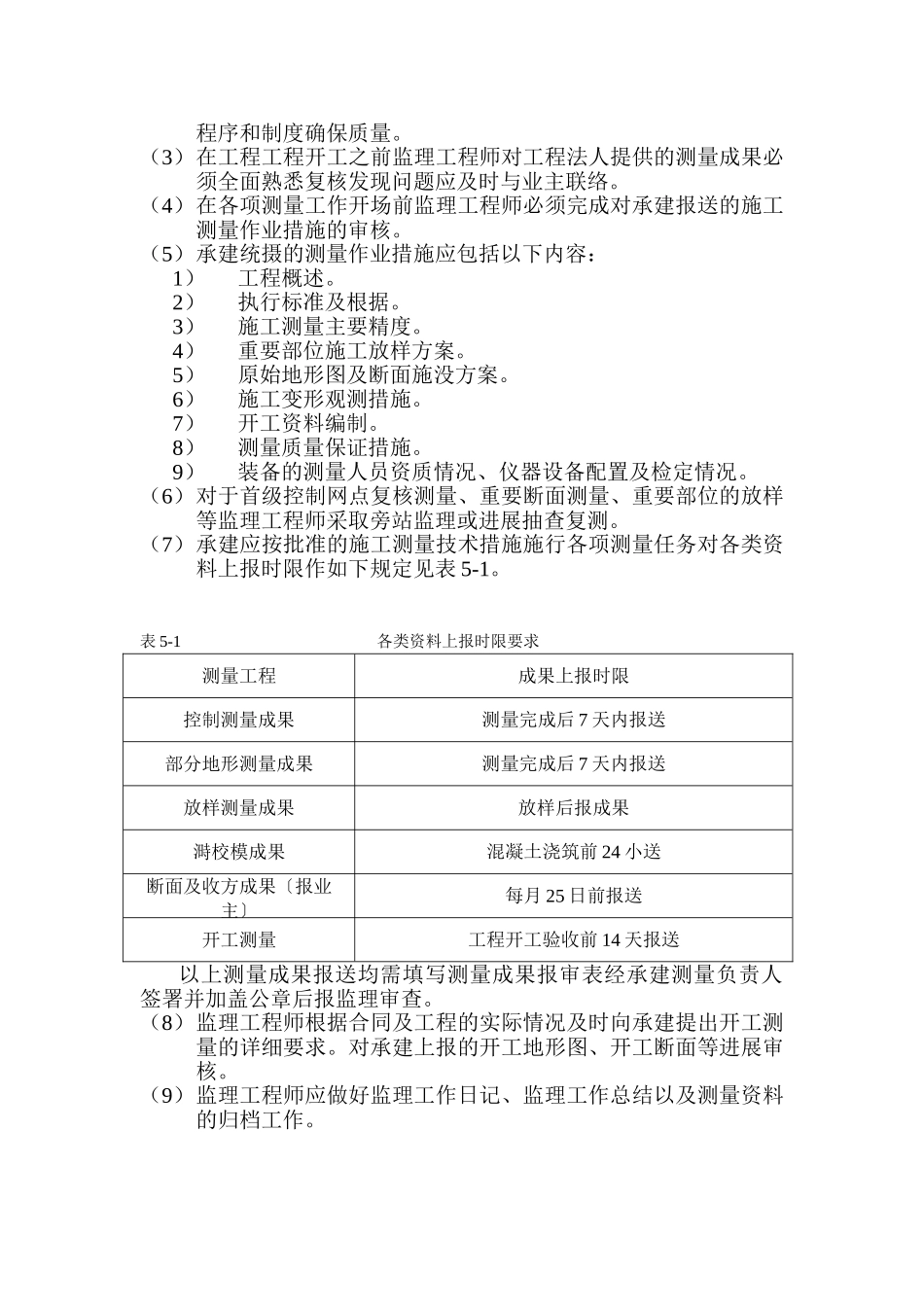 水利水电工程施工测量监理实施细则_第2页