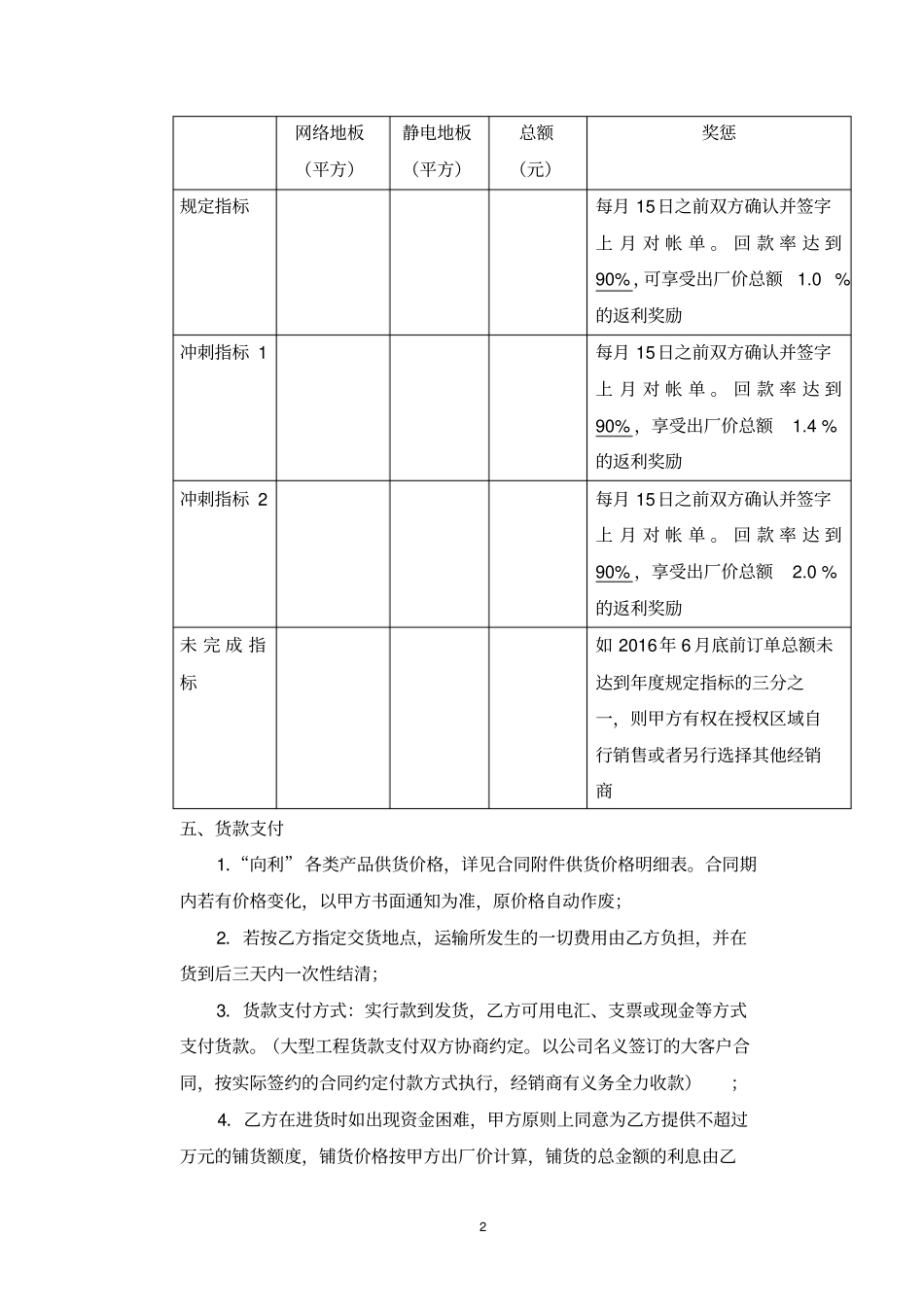 区域经销合同书_第2页