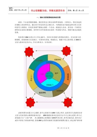 IBM的营销策略纲要