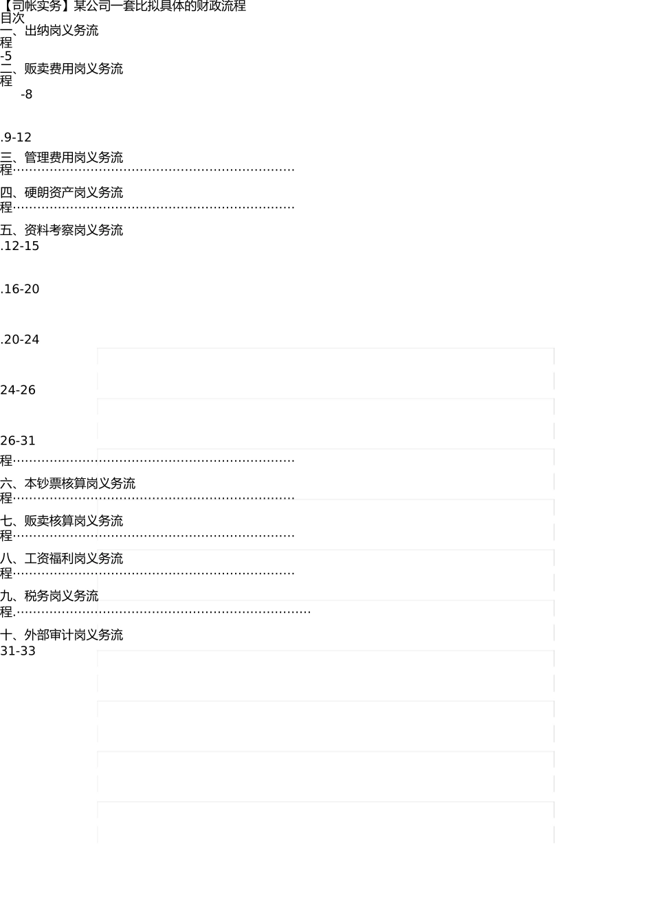 详细的公司财务流程(1) _第1页