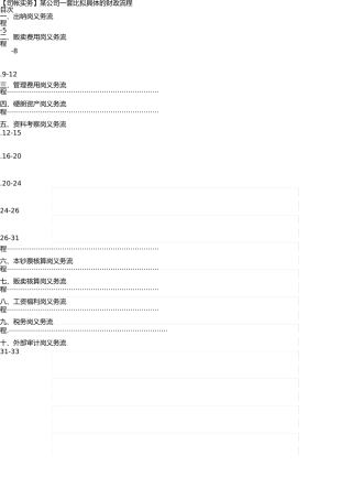 详细的公司财务流程(1) 