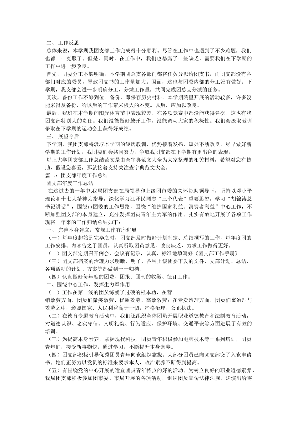 团支部工作总结 _第2页