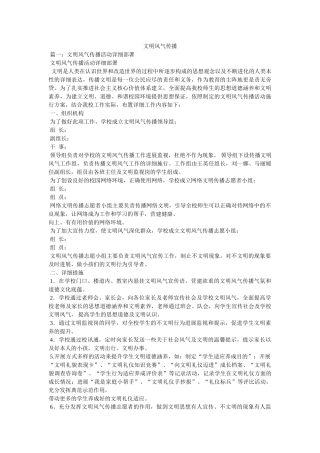 文明风尚传播 