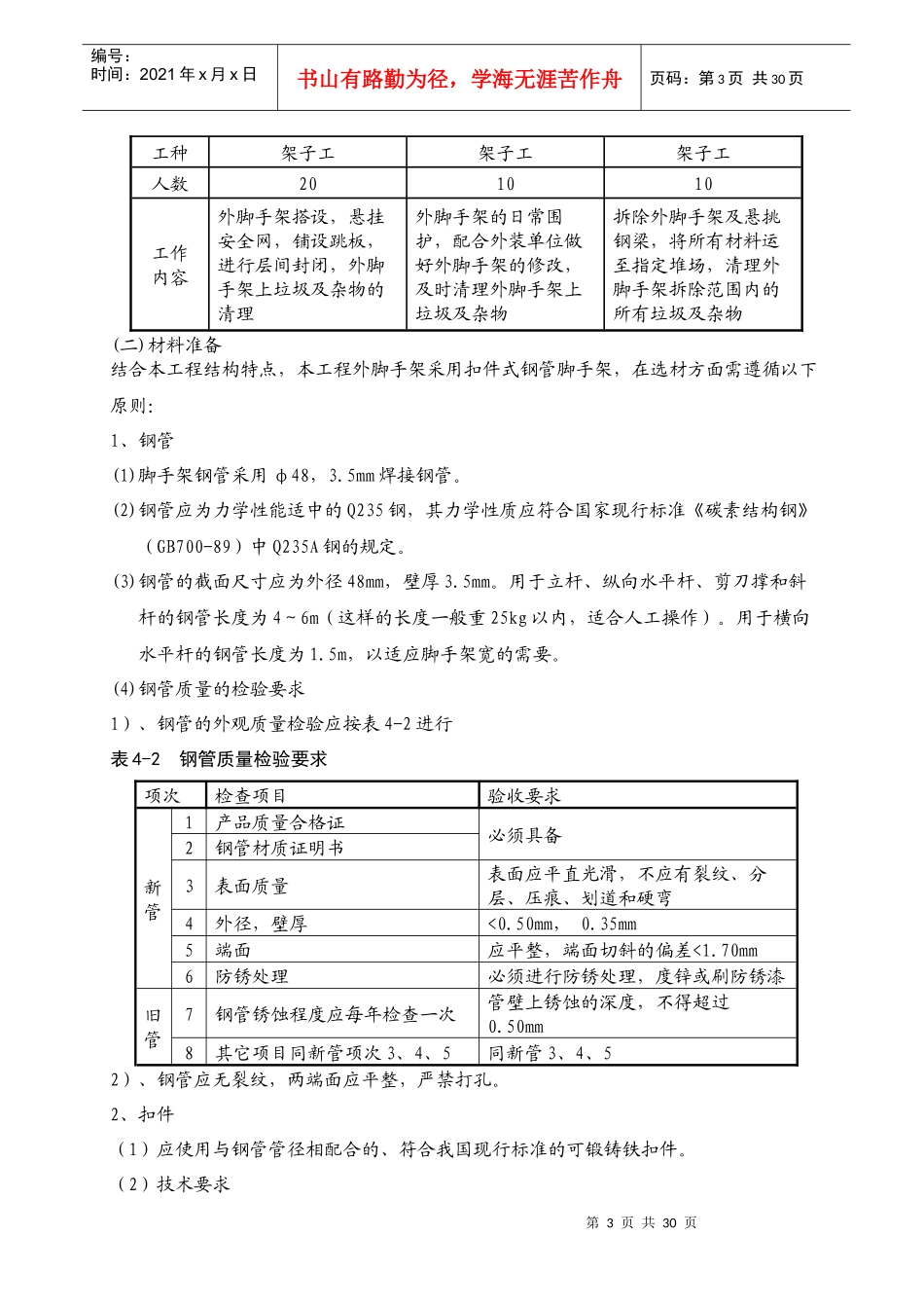 悬挑脚手架施工方案59529851_第3页