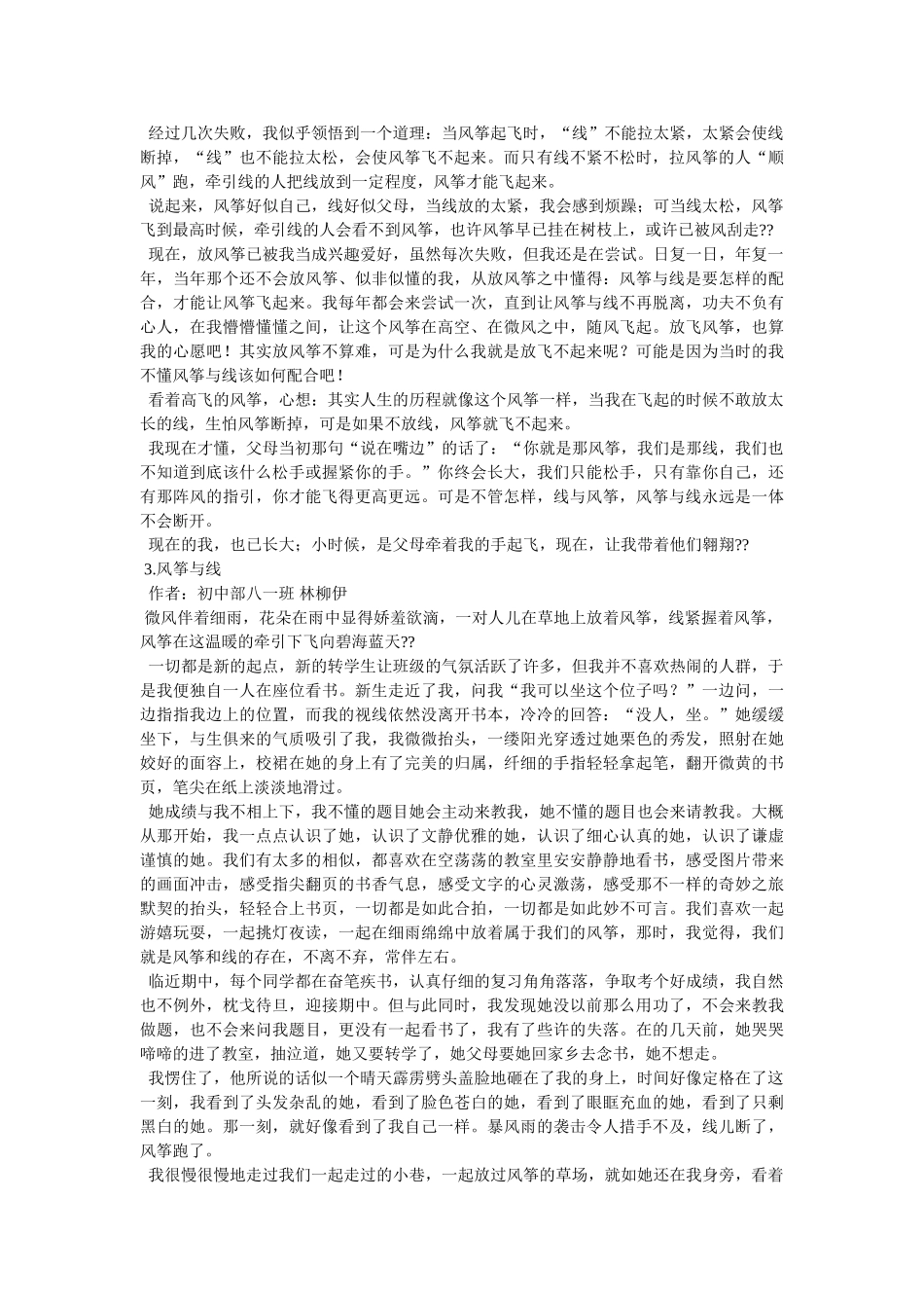 潍坊风筝广场作文4篇 _第2页