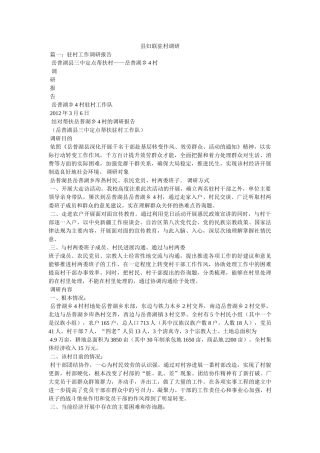 县妇联驻村调研 