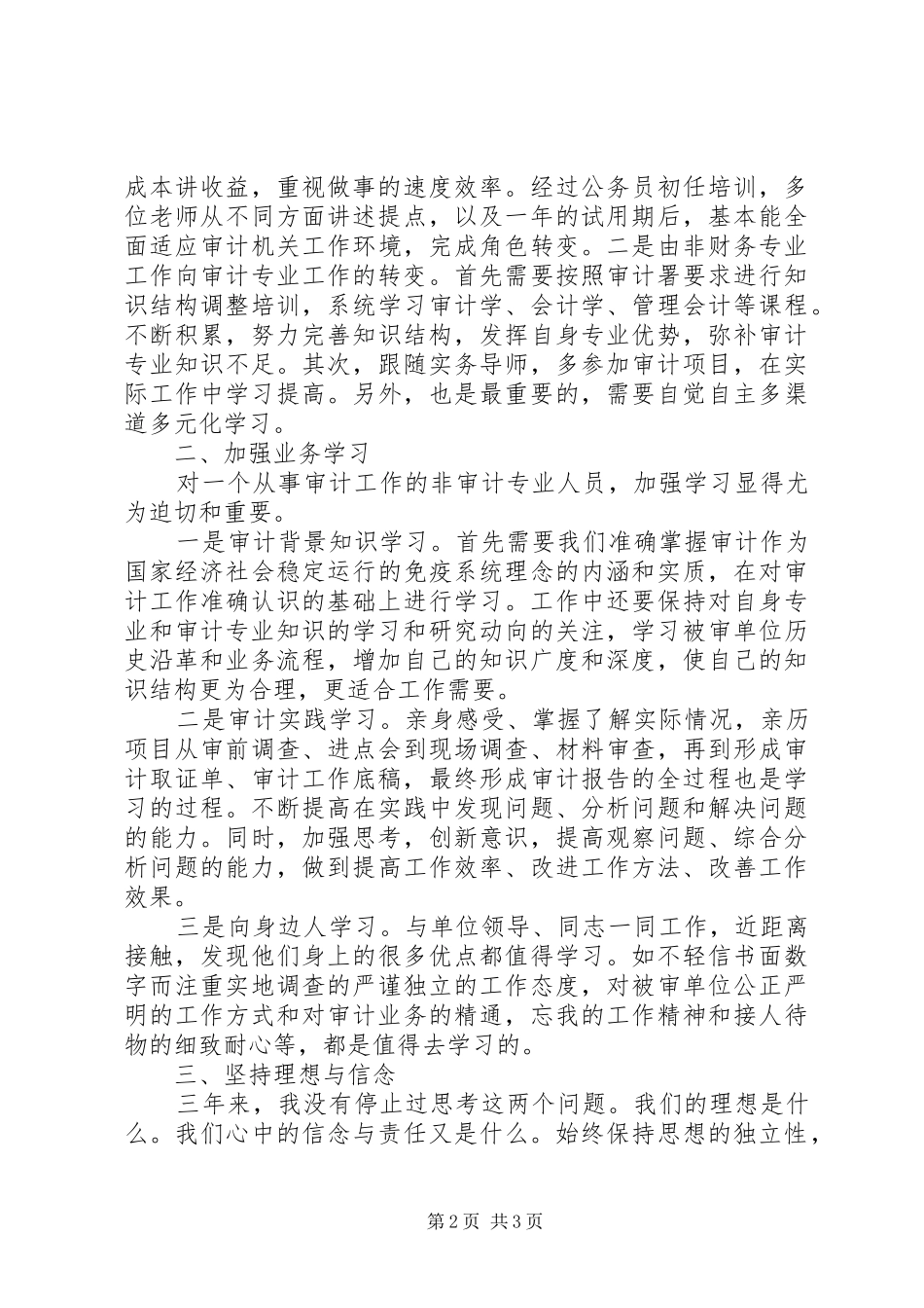 审计个人工作总结范文两篇_第2页
