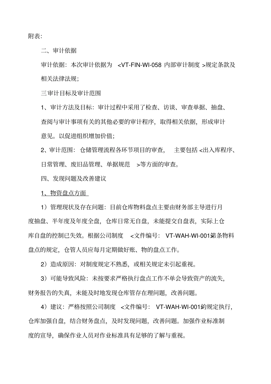 仓库管理流程的审计报告_第2页