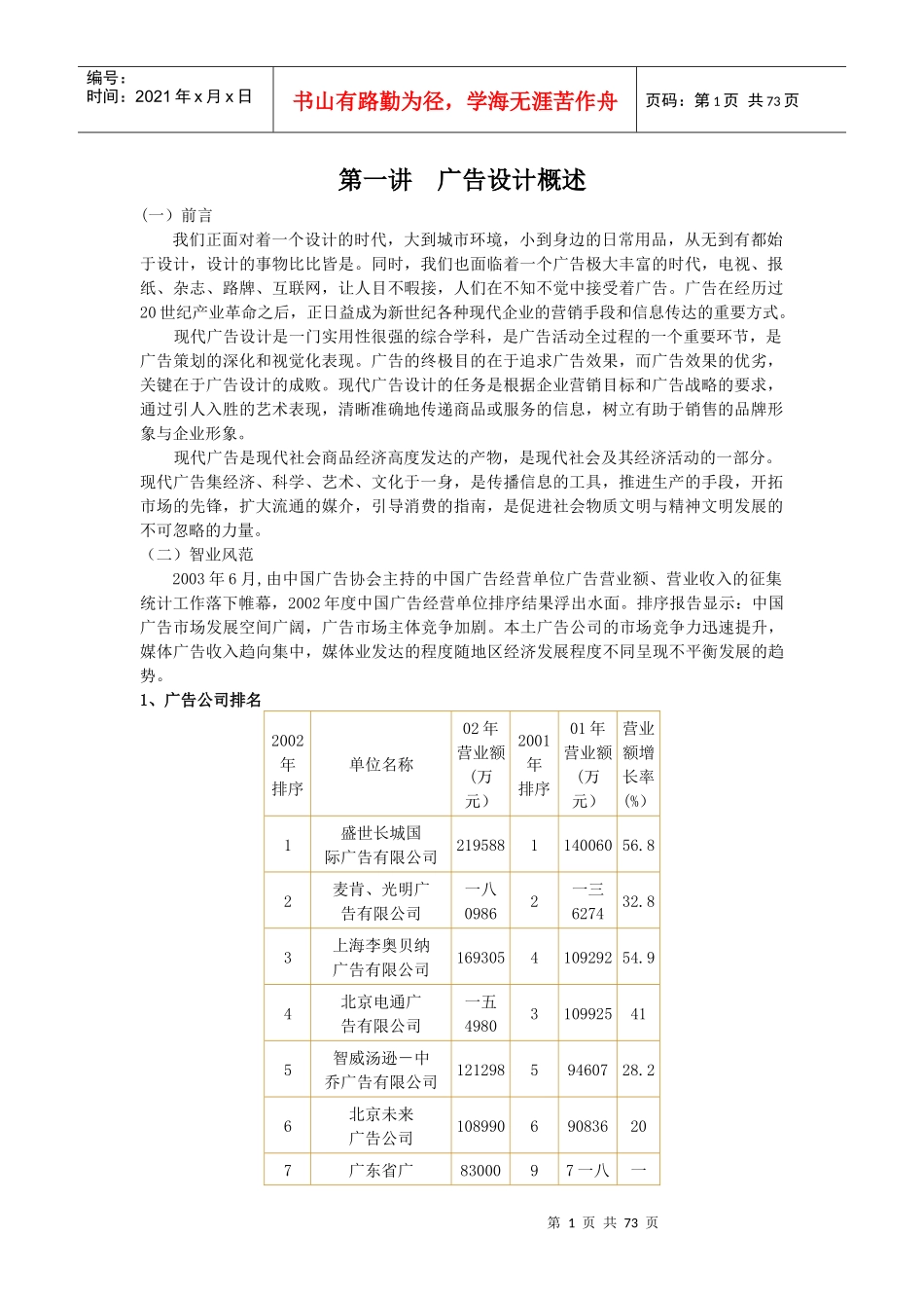 广告设计培训讲义_第1页
