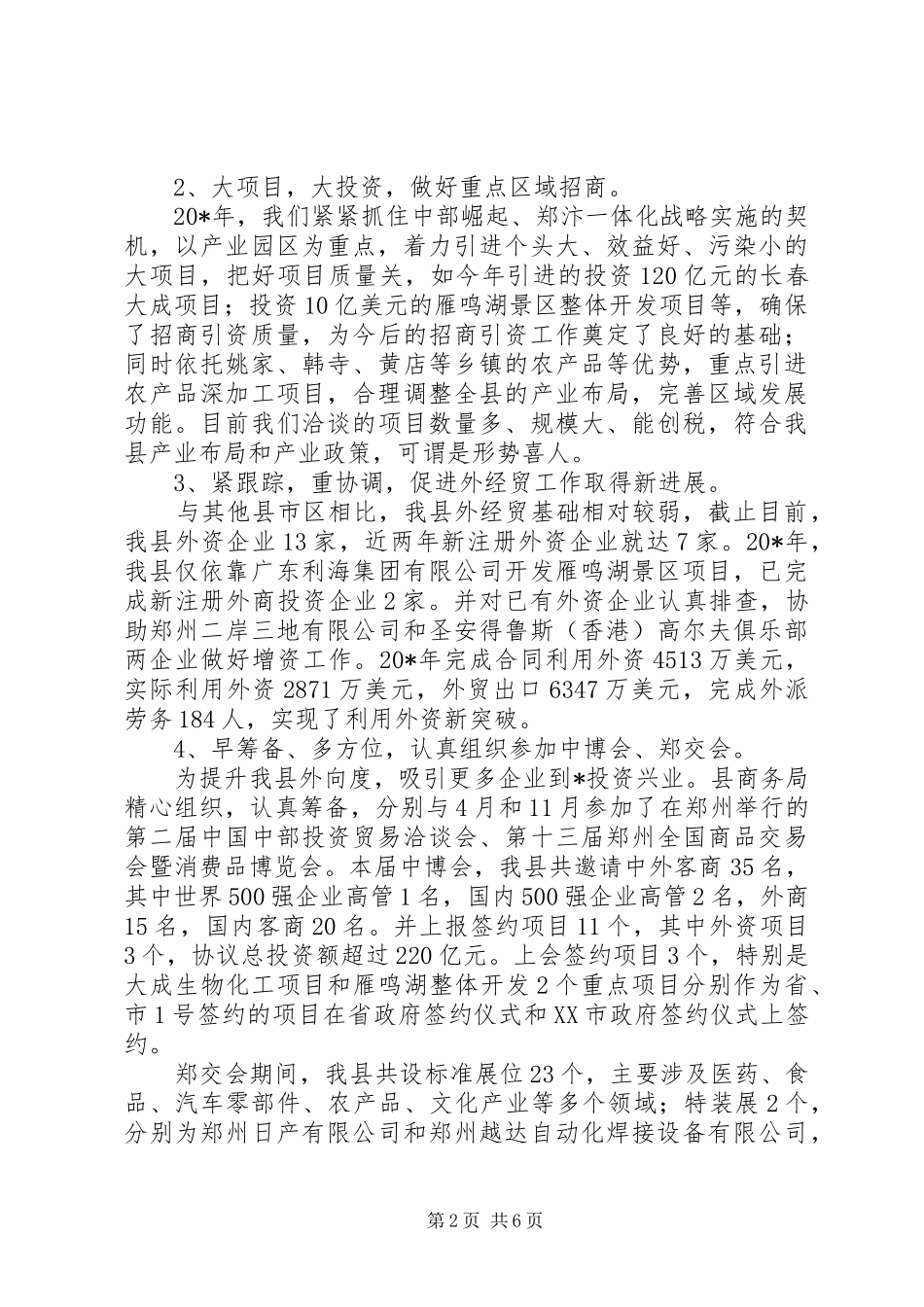 商务局度终工作总结（县）_第2页