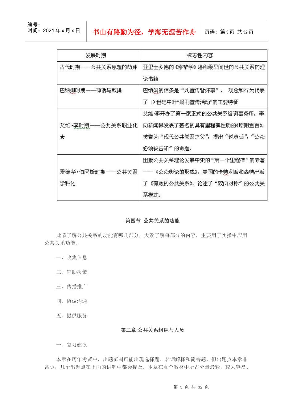 XXXX版《公共关系学》(0182)串讲笔记_第3页