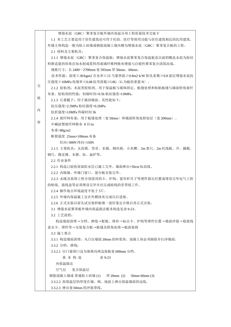 通用-强水泥（GRC）聚苯复合板外墙内保温_第1页