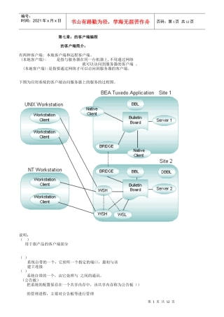 TUXEDO的客户端编程