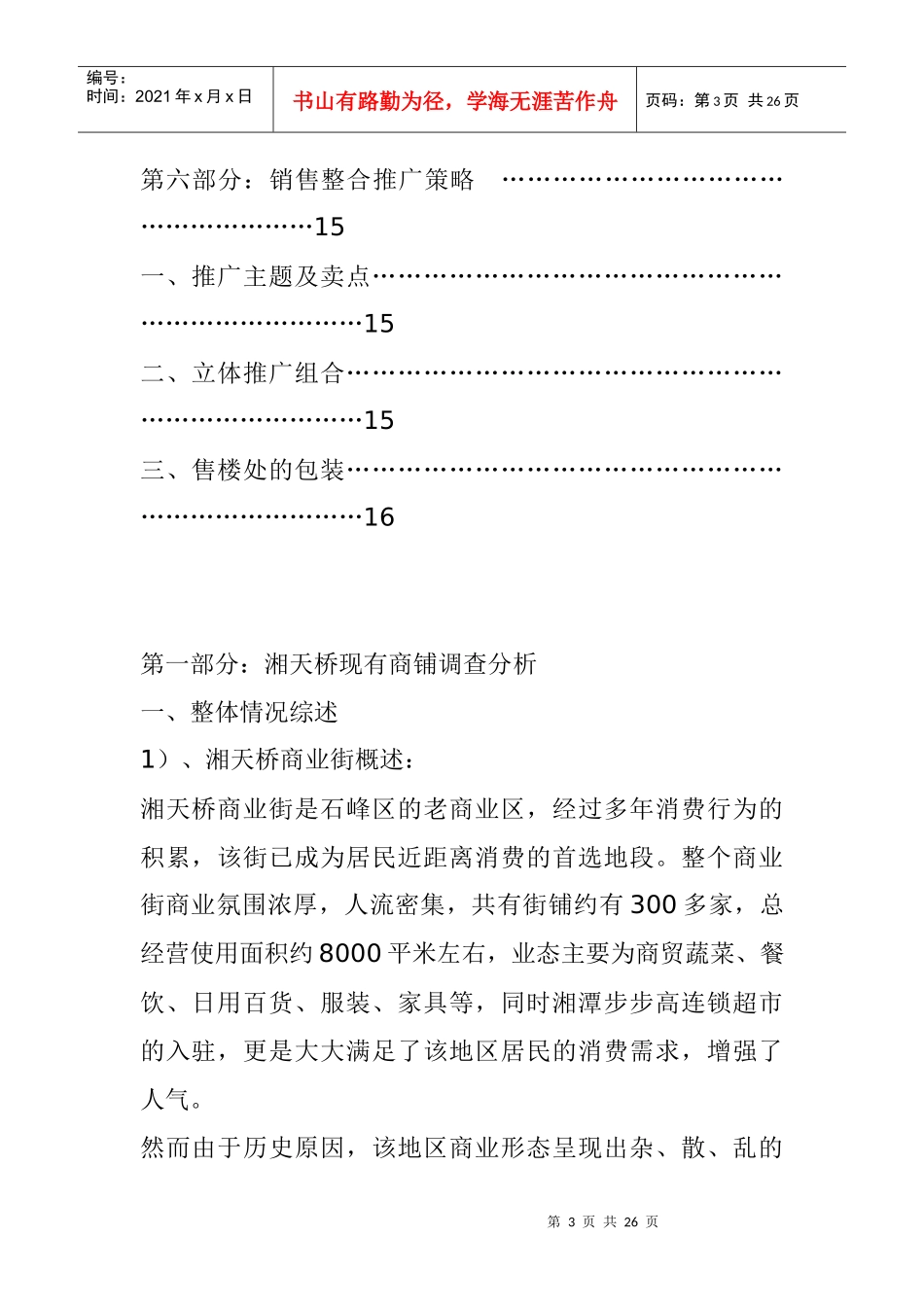 同德◎天桥大厦湖南某项目全案——营销策略报告之销售篇_第3页