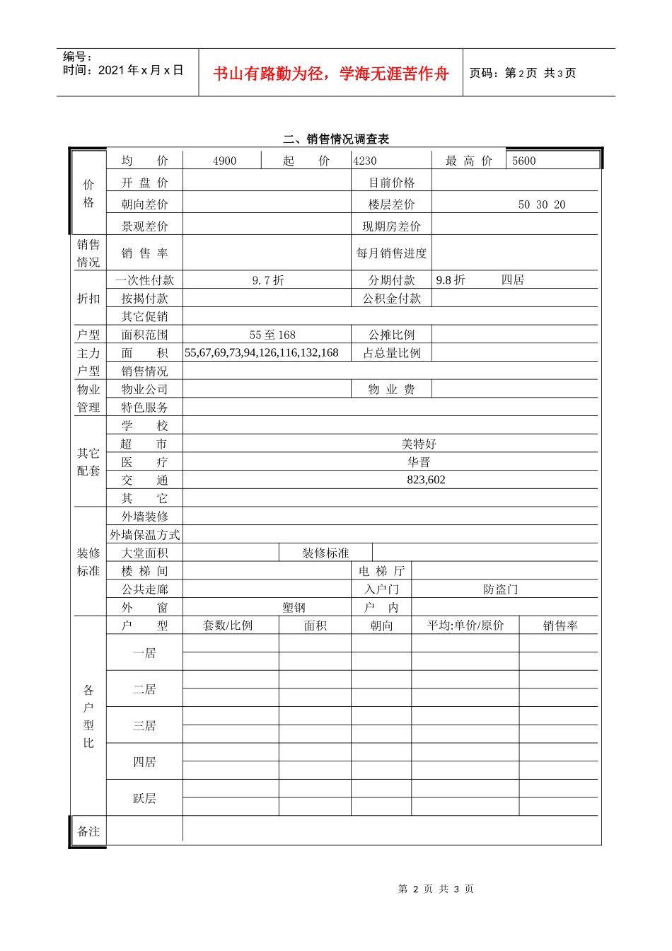 7080国际青年城市场调查表_第2页