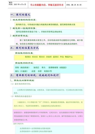 商品陈列与排面管理 _