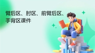 臂后区肘区前臂后区手背区课件