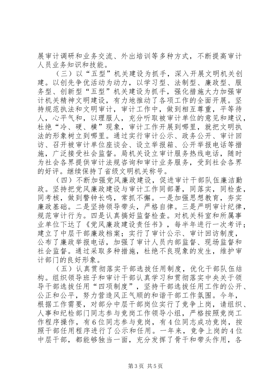 区审计部门年末工作小结_第3页