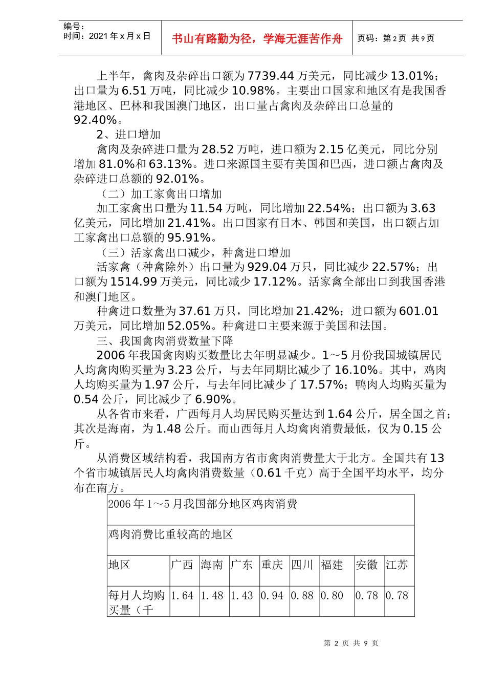 上半年禽肉市场分析_第2页
