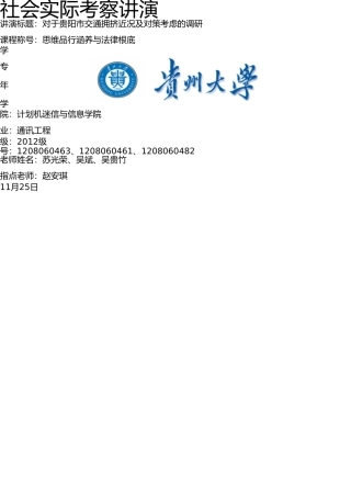 思修社会调研封面(4) 