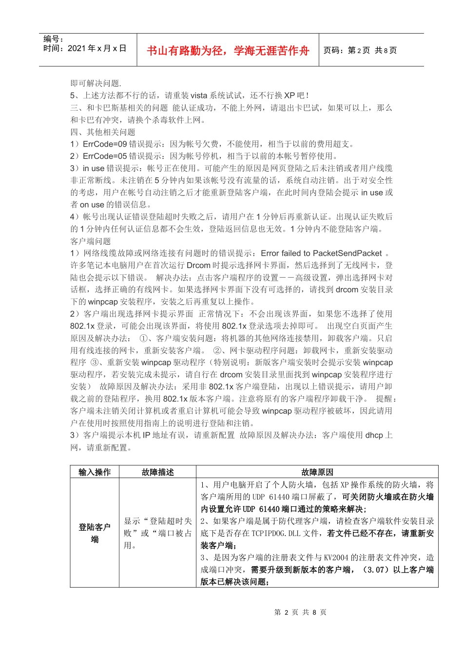 下载DrCom客户端常见问题-Dr_第2页