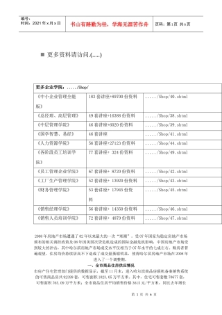哈尔滨房地产市场情况分析