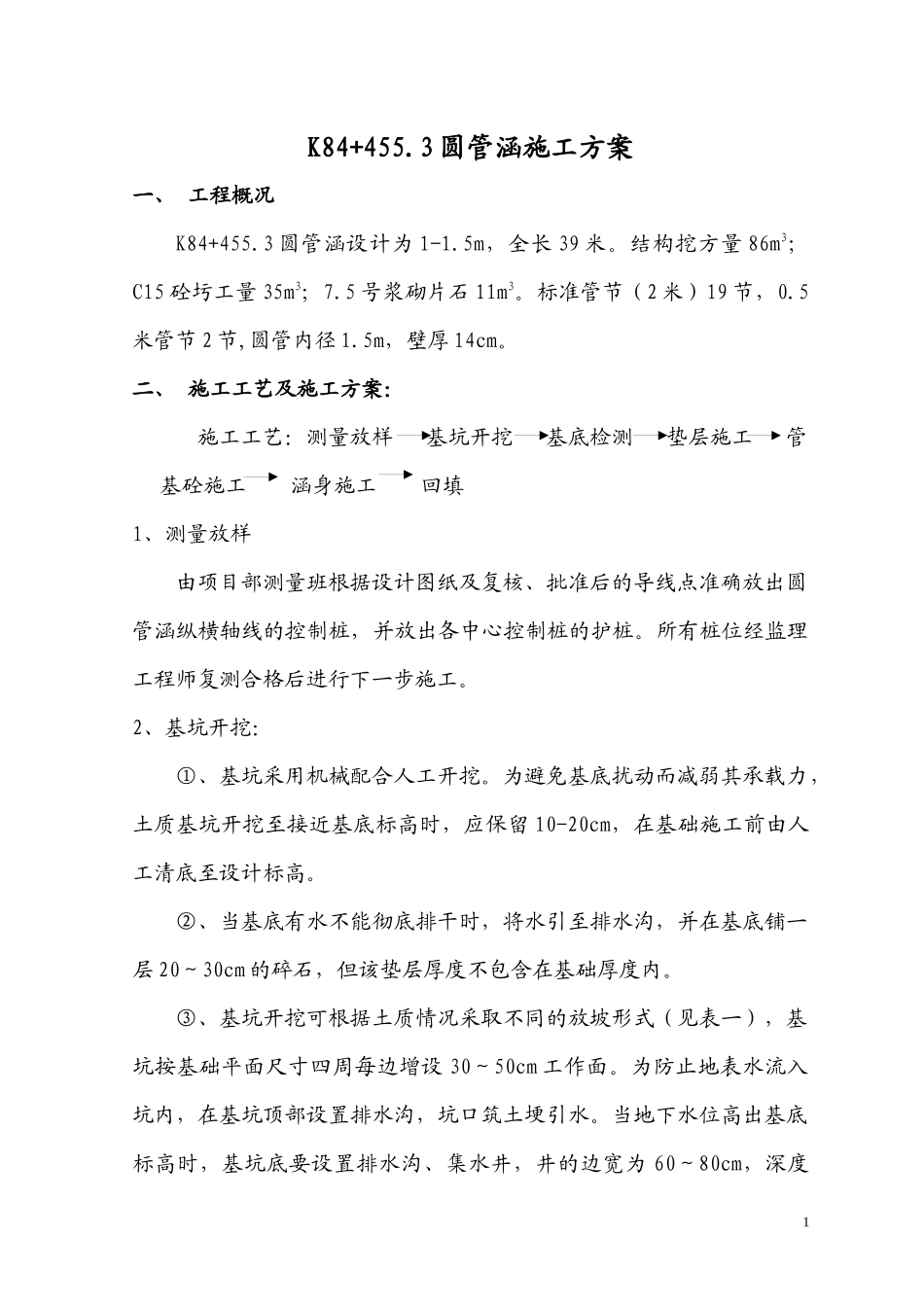 圆管涵施工方案_第1页