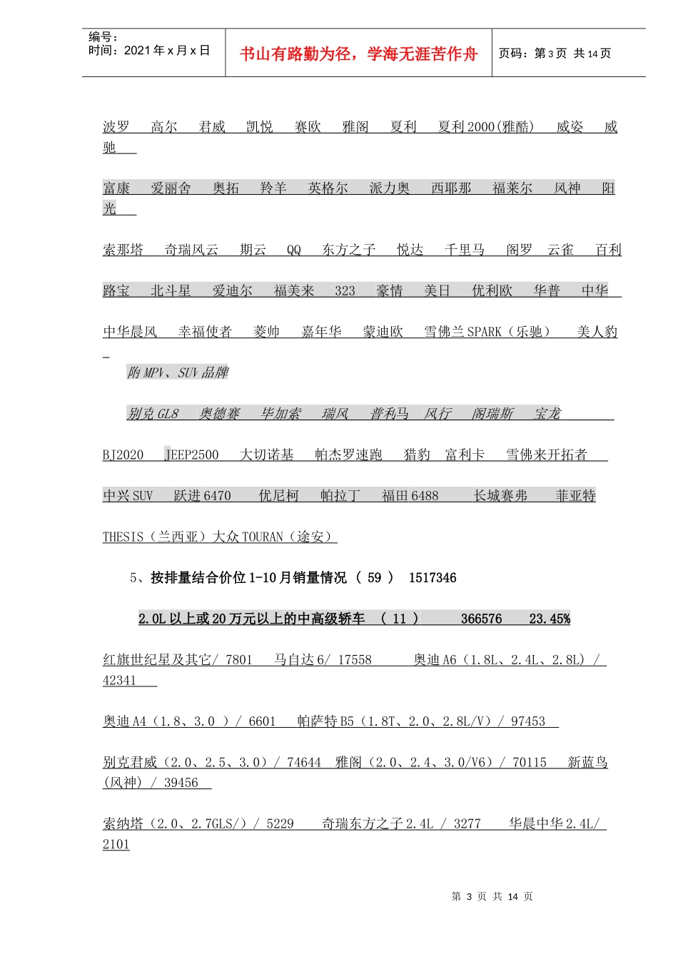 中国轿车市场预测_第3页