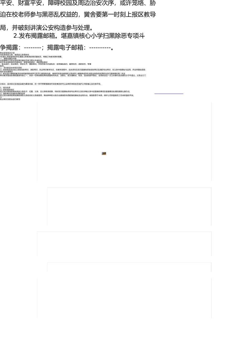 小学扫黑除恶专项斗争工作实施方案 _第3页