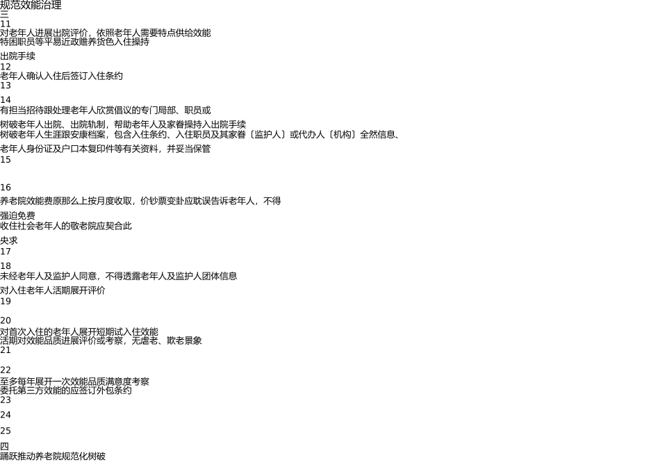 养老机构服务质量规范检查细则 _第3页