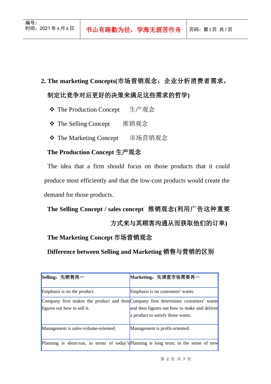 【商务英语】市场营销(中英)_第2页