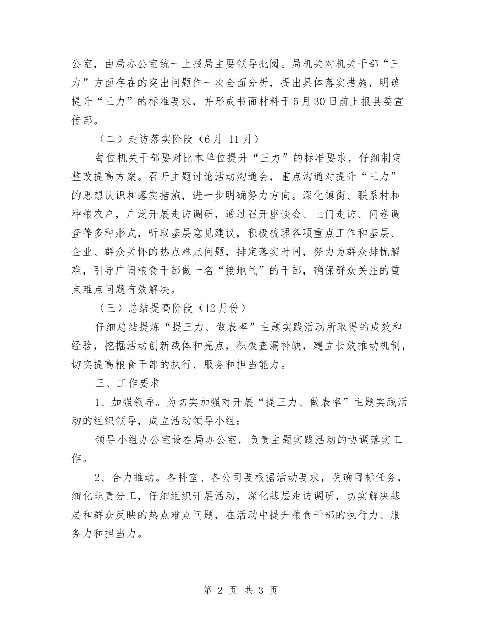 提三力做表率主题实践活动方案_第2页