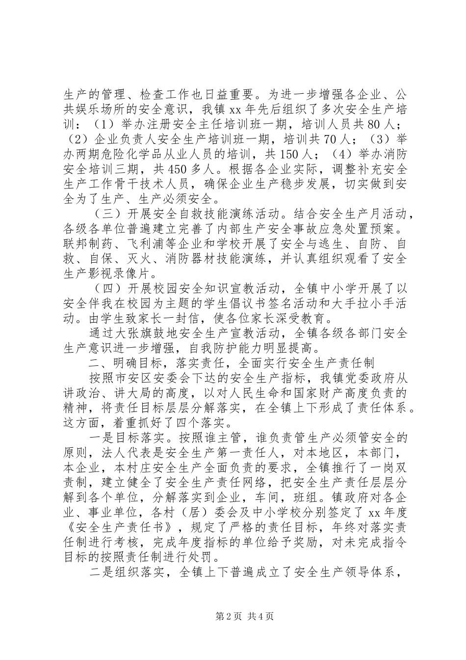 安全生产负责人工作总结_第2页
