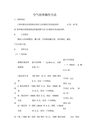 2016空气培养操作方法