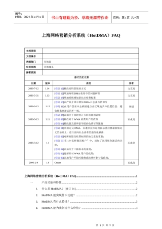 【网络营销】上海网络营销分析系统FAQ