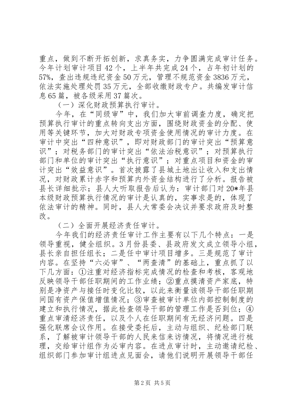 审计局宣传上半年工作总结_第2页